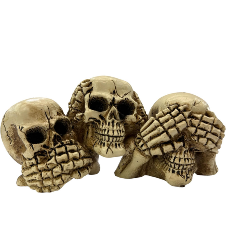 Σετ 3 Νεκροκεφαλές See Hear Speak No Evil
