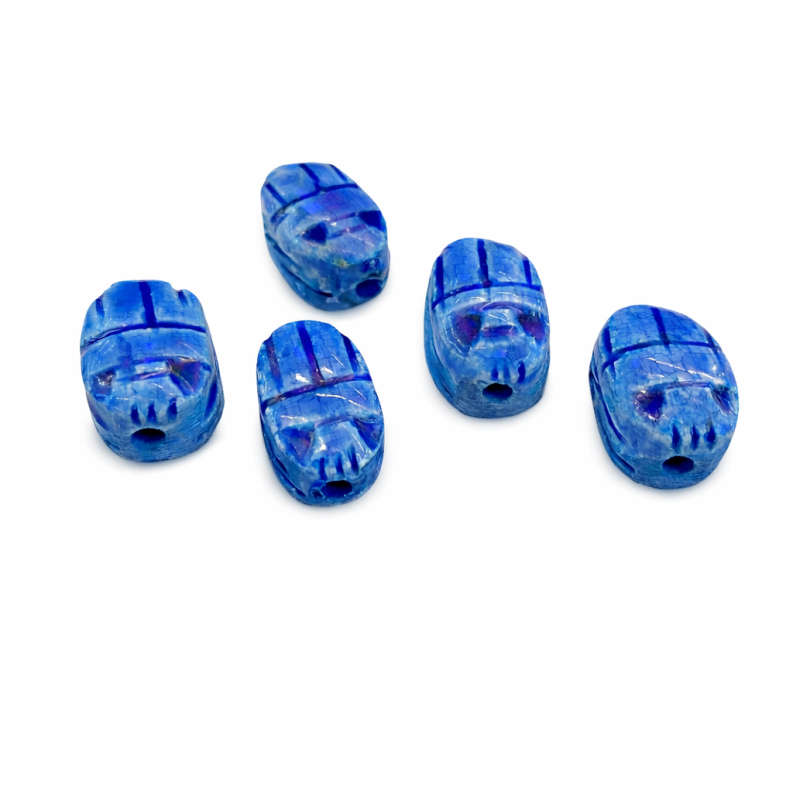 Mini Κρεμαστός Σκαραβαίος Μπλε Scarab Pendant 2cm