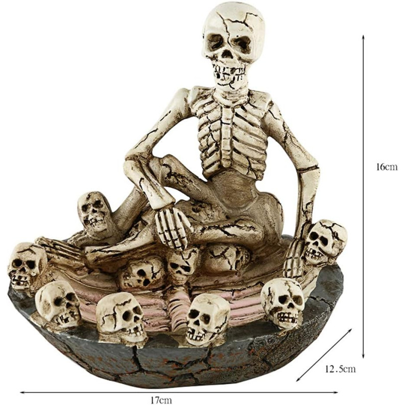 Διακοσμητικός Σκελετός Memento Mori Skull Statue
