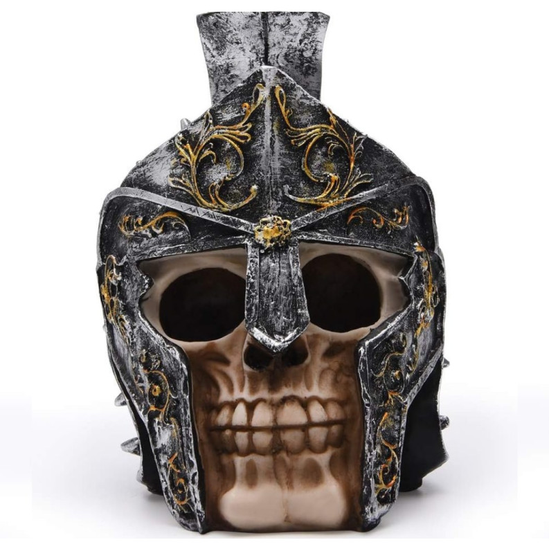Διακοσμητική Νεκροκεφαλή Πολεμιστή με Περικεφαλαία