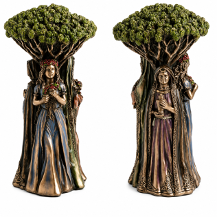 Εκάτη Τριπλή Θεά με Δέντρο – Hecate Triple Goddess Tree Statue