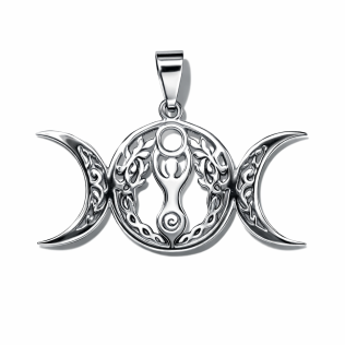 Μενταγιόν Τριπλής Σελήνης – Αρχέτυπο της Μεγάλης Θεάς